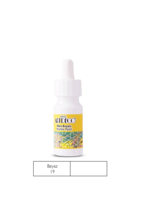 Artdeco 30 Ml BEYAZ Ebru Boyası