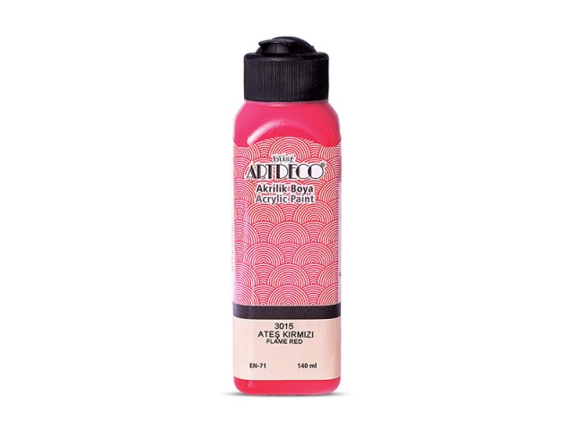 Artdeco Akrilik Boya 140ml Ateş Kırmızı 3015