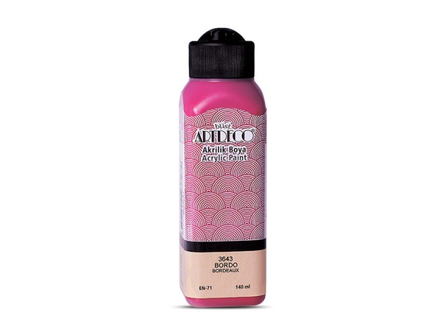 Artdeco Akrilik Boya 140ml Bordo 3643