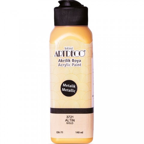 Artdeco Akrilik Boya 140ml Metalik Altın 3721