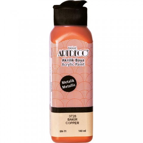 Artdeco Akrilik Boya 140ml Metalik Bakır 3728