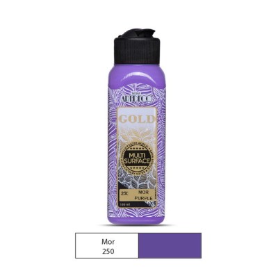 Artdeco Gold 140ml MULTİ SURFACE Akrilik Boya Mor