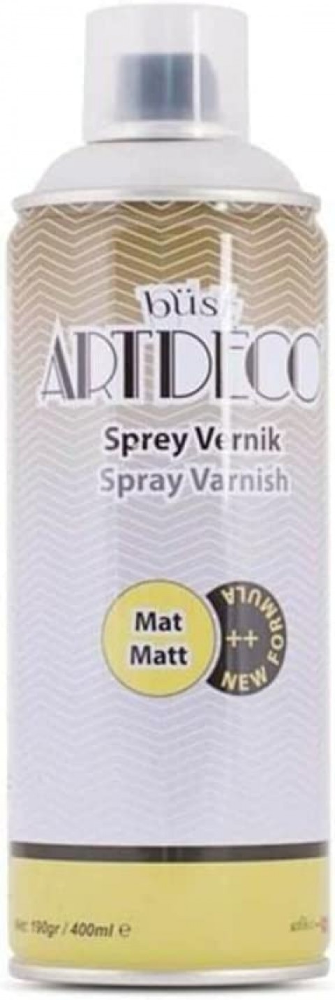 Artdeco Su Bazlı 400ml Sprey Vernik - Mat