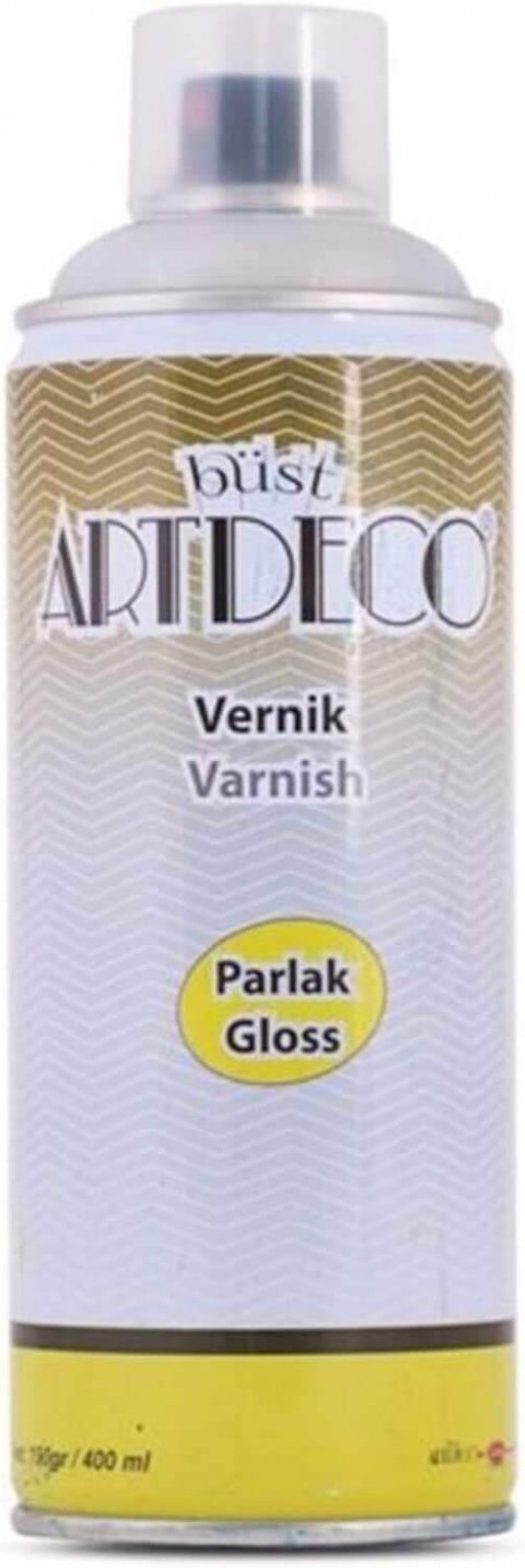 Artdeco Su Bazlı 400ml Sprey Vernik - Parlak