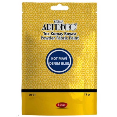 Artdeco Toz Kumaş Boyası 13gr Kot Mavi / 1109