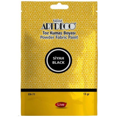 Artdeco Toz Kumaş Boyası 13gr Siyah / 1118