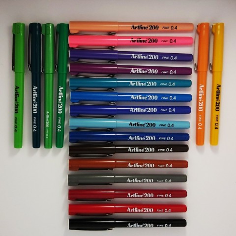 Artline 200 Fineliner 0,4mm 21 Renk Set