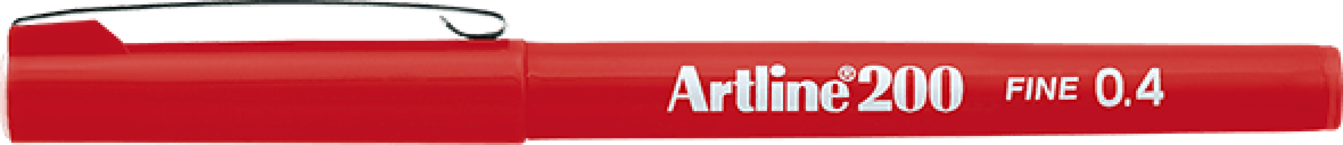 Artline 200 Fineliner 0.4mm Keçe Uçlu Kalem Kırmızı