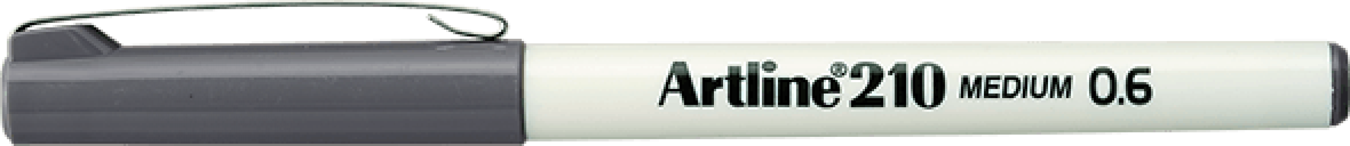 Artline 210 Keçe Uçlu Kalem 0.6mm Medium Liner Gri
