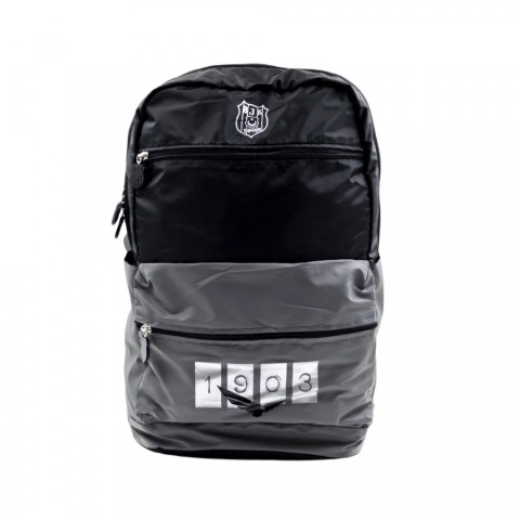 Beşiktaş Trend Siyah Gri Çift Gözlü Paraşüt Çanta / 23334