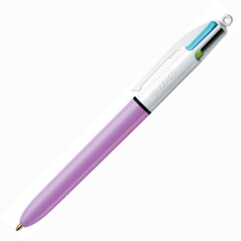 Bic 4 Colour Fun 4 Renk Tükenmez Kalem Pastel Mor
