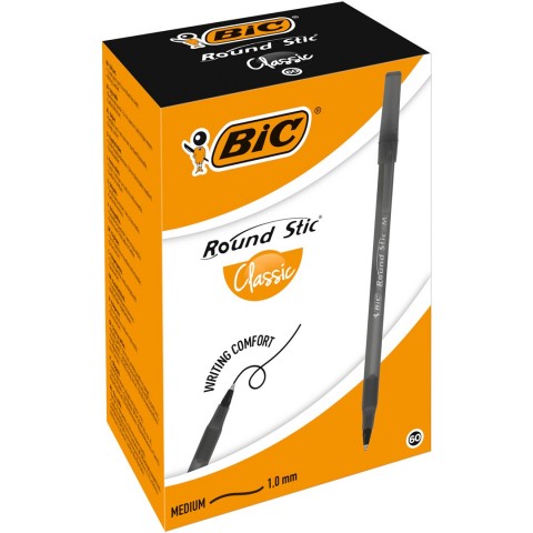 Bic Round 60'lı Tükenmez Kalem Siyah