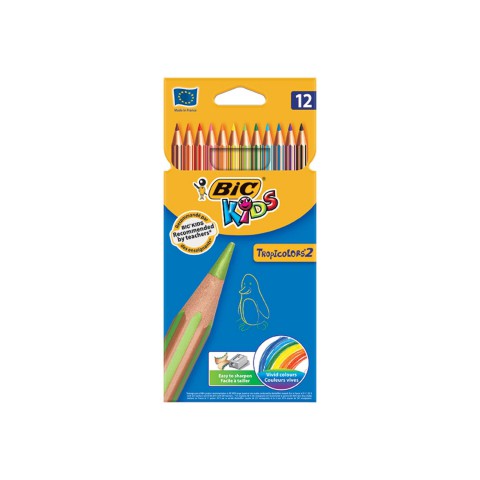Bic Tropicolors 12 Renk Kuru Boya Kalemi / 8325669