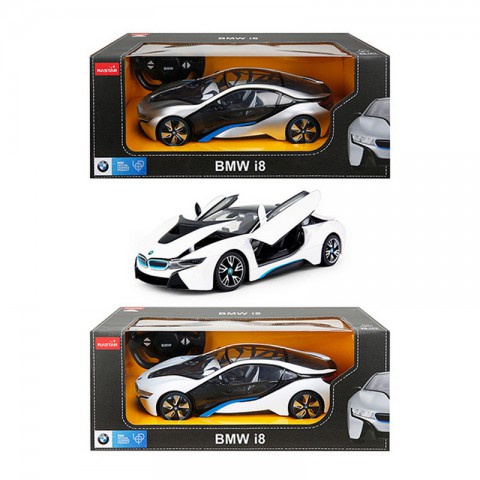BMW İ8 Işıklı ve Açılır Kapı Uzaktan Kumandalı Araba 1/14 Ölçek
