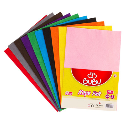 BuBu Keçe 2mm 20x30cm 10'lu Paket