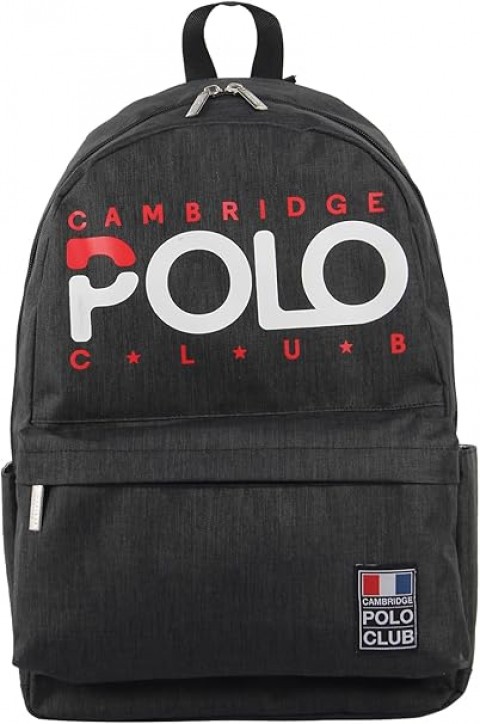 Cambridge Polo Club Normcore Matara Cepli Unisex Okul Sırt Çantası Siyah / CPC3027.0001