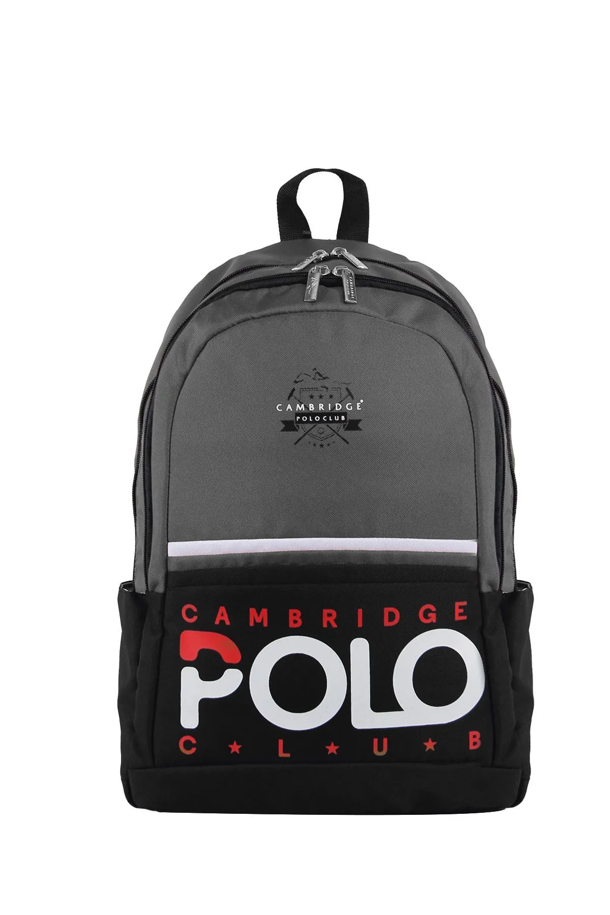 Cambridge Polo Club Preppy II Çift Ana Bölmeli Unisex Okul Sırt Çantası Gri / CPC3019.003