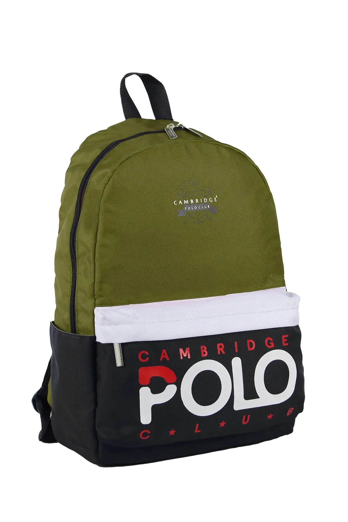Cambridge Polo Club Preppy Tek Ana Bölmeli Unisex Okul Sırt Çantası Yeşil / CPC3018.0032