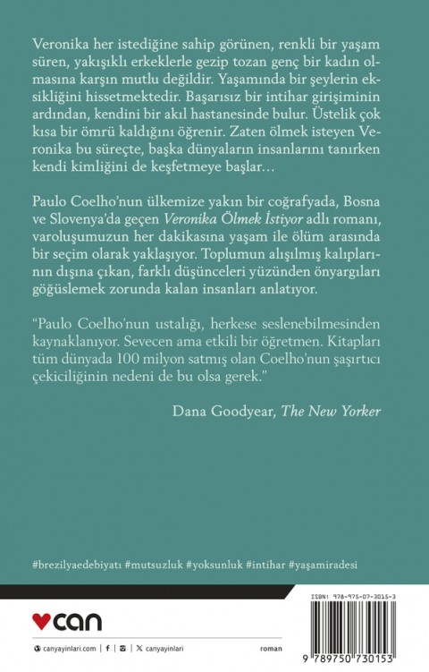 Can Yayınları Veronika Ölmek İstiyor - Paulo Coelho