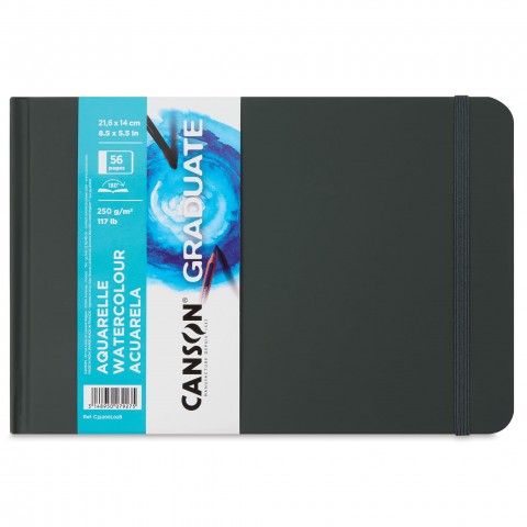 Canson Graduate Aquarelle 21.6x14cm 250gr 28yp Ciltli Sulu Boya Defteri / C31200L028