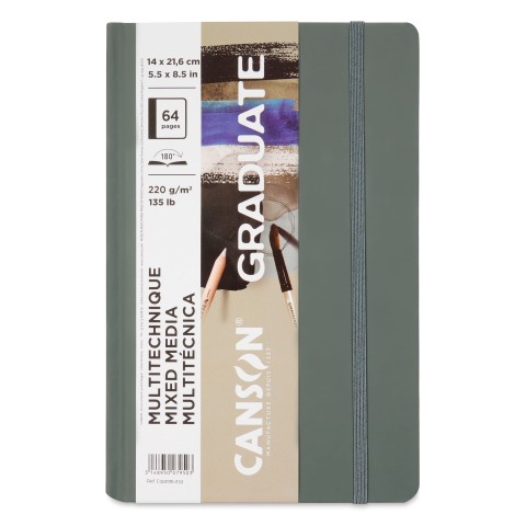 Canson Graduate Gray Mixed Media 14x21.6cm 220gr 32 Yaprak Çok Amaçlı Blok / C31200L033