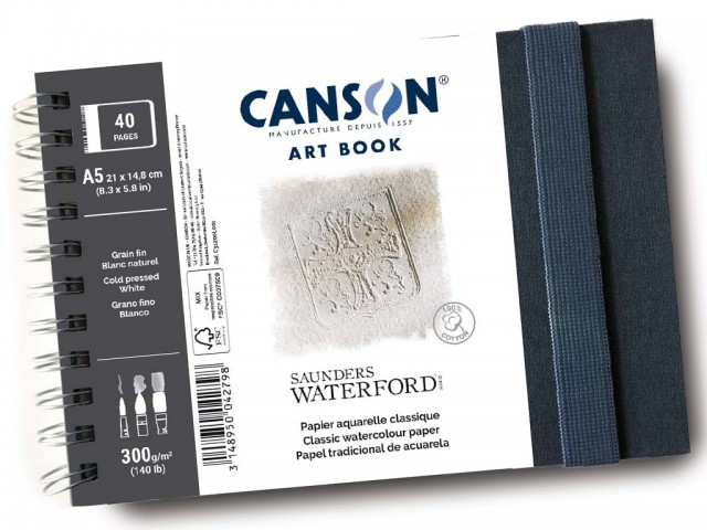 Canson Saunders Waterford Series Art Book 21x14.8cm 300gr Spiralli Sulu Boya Defteri / C31200L001