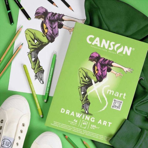 Canson XSmart Drawing Art A4 40yp 150gr Çizim Defteri / C300001566