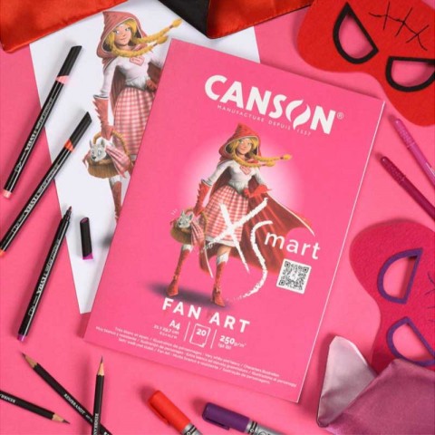 Canson XSmart Fan Art A4 20yp 250gr Çizim Defteri / C300001565 Canson XSmart Fan Art A4 20yp 250gr Çizim Defteri / C300001565