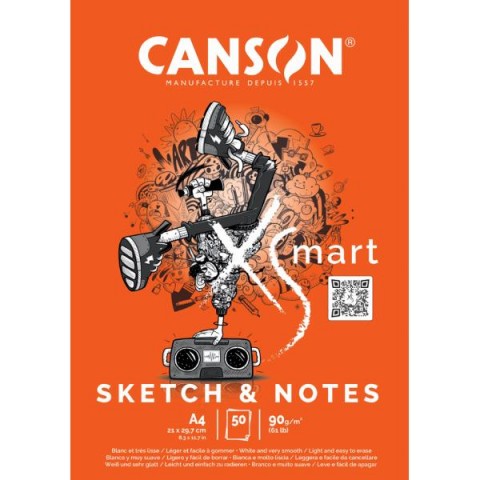 Canson XSmart Sketch & Notes A4 50yp 90gr Çizim Defteri / C300001567