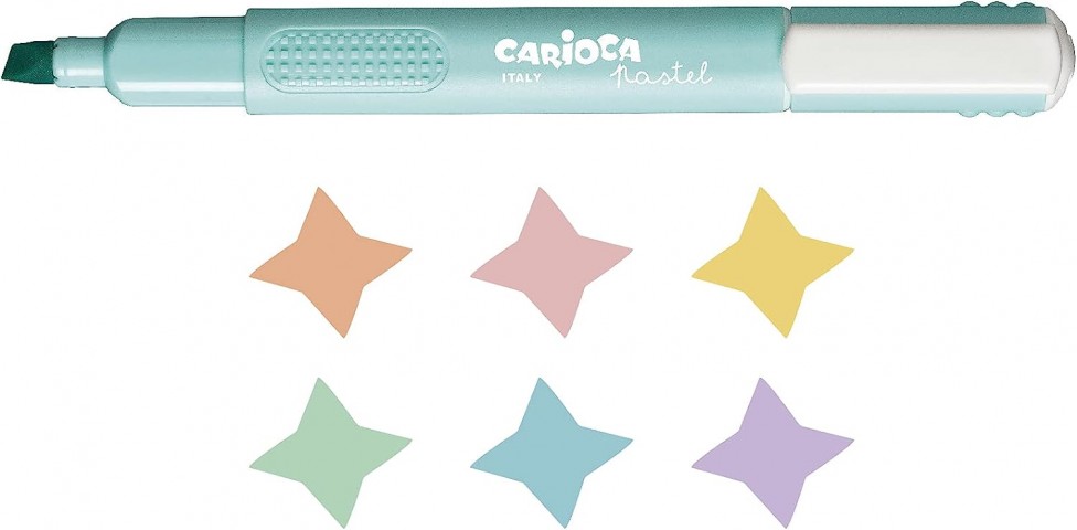Carioca 6'lı Pastel İşaretleme Fosforlu Kalem