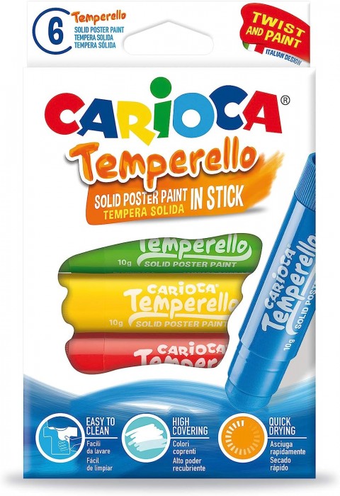 Carioca Temperello Stick 6'lı Poster Boyama Kalemi / 42739
