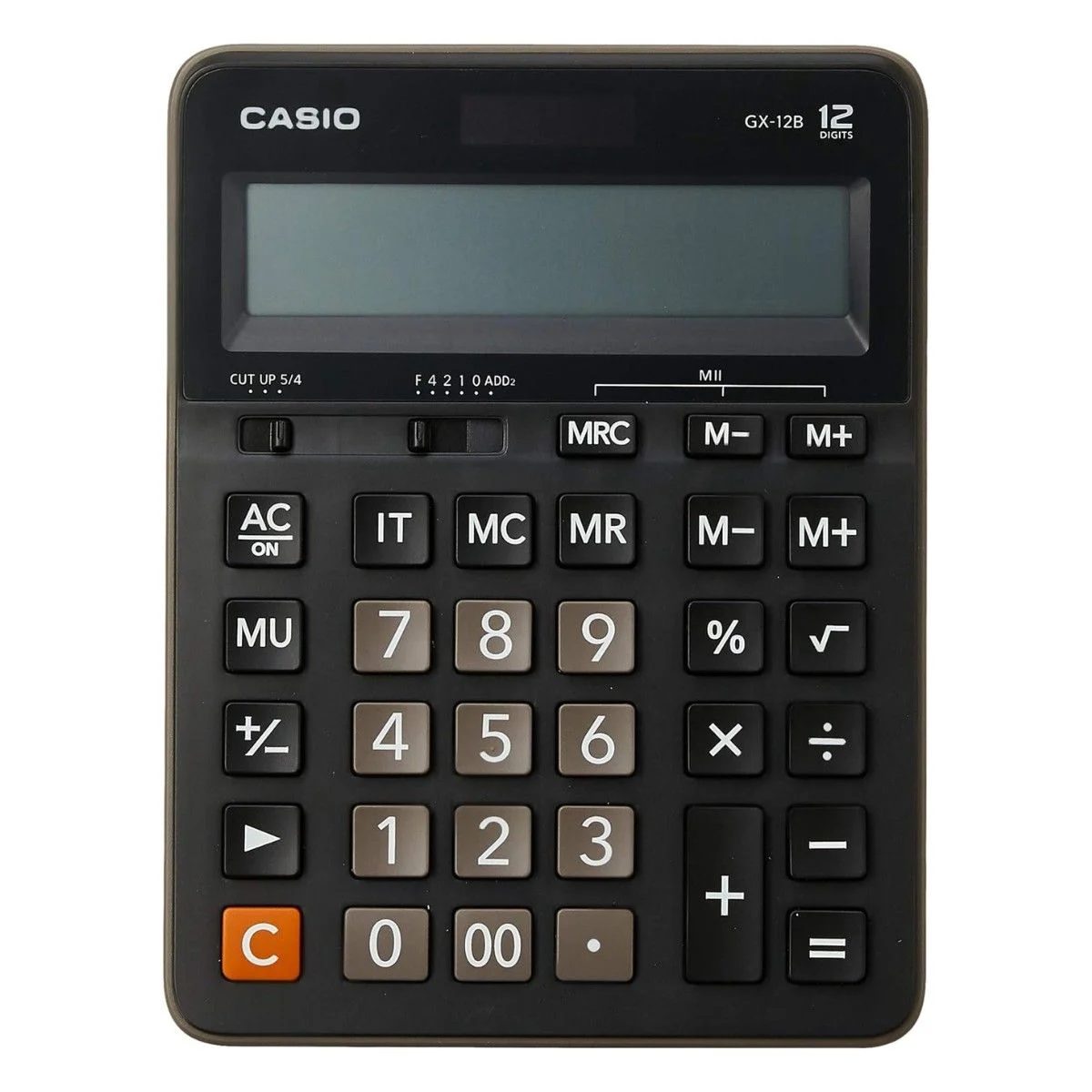 Casio Value Series 12 Haneli Masaüstü Hesap Makinesi Siyah / GX‑12B‑BK