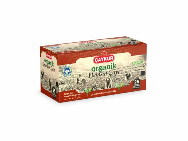 Çaykur Organik Hemşin Siyah Süzen Poşet 50gr