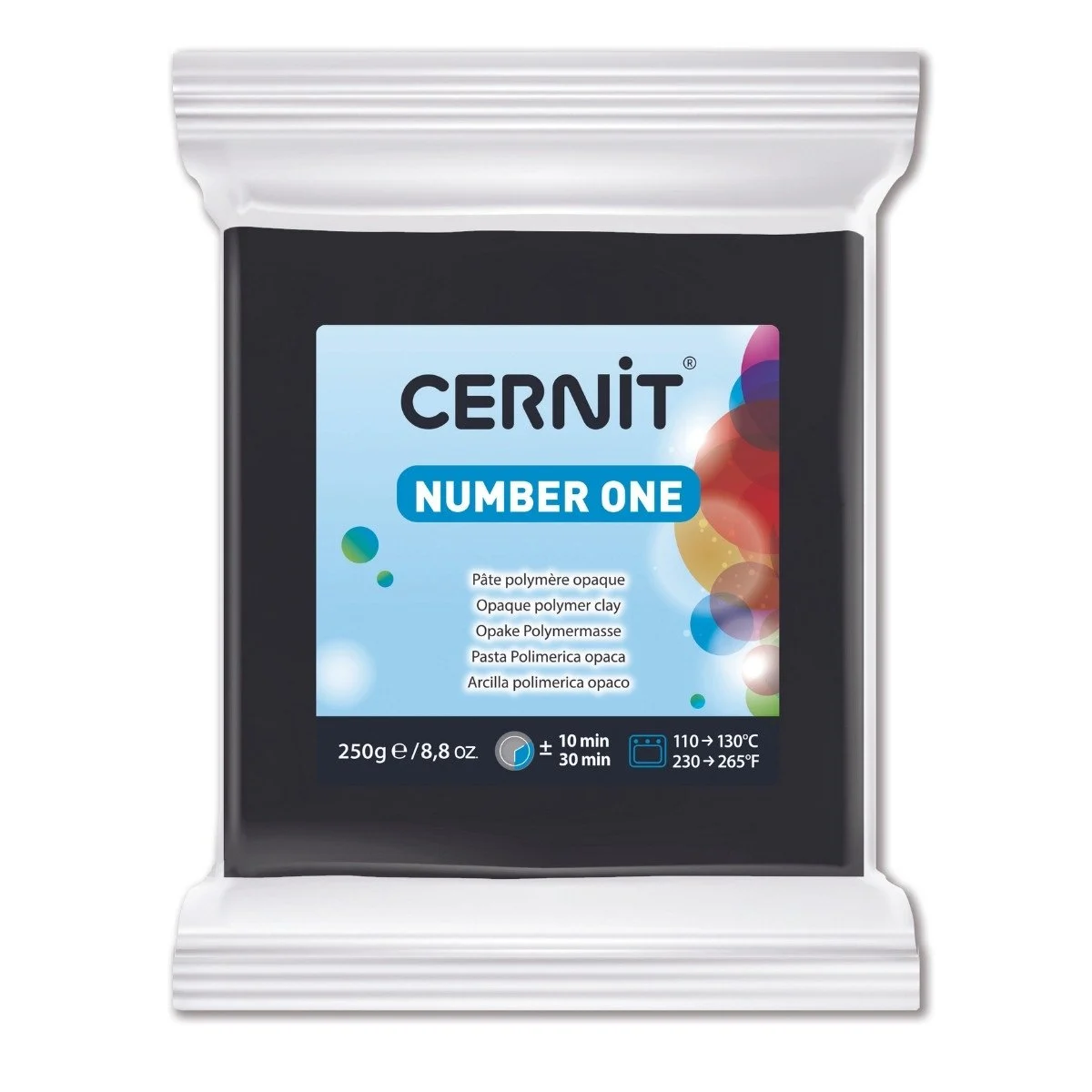 Cernit Number One Polimer Kil  250 Gr Black / 100