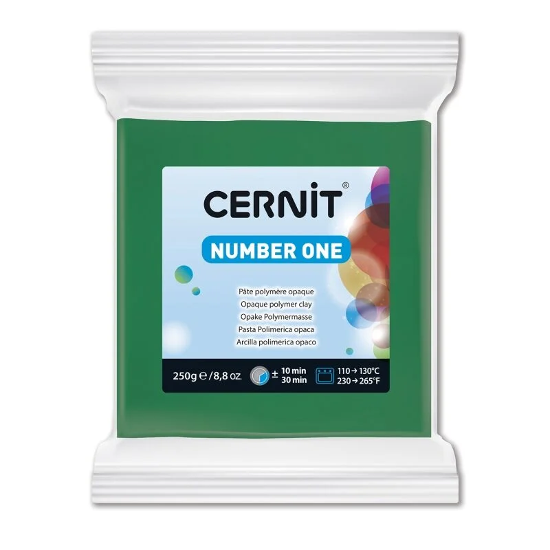 Cernit Number One Polimer Kil 250 Gr Green