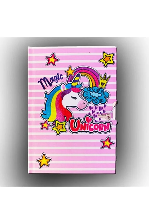 Çınar UniNote Unicorn 14x20cm 64yp. Kilitli Hatıra Defteri / 55004