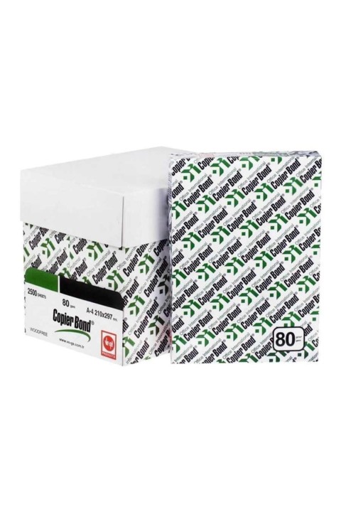Copierbond A4 Fotokopi Kağıdı 80gr 1 Koli 5 Paket 2500 Sayfa
