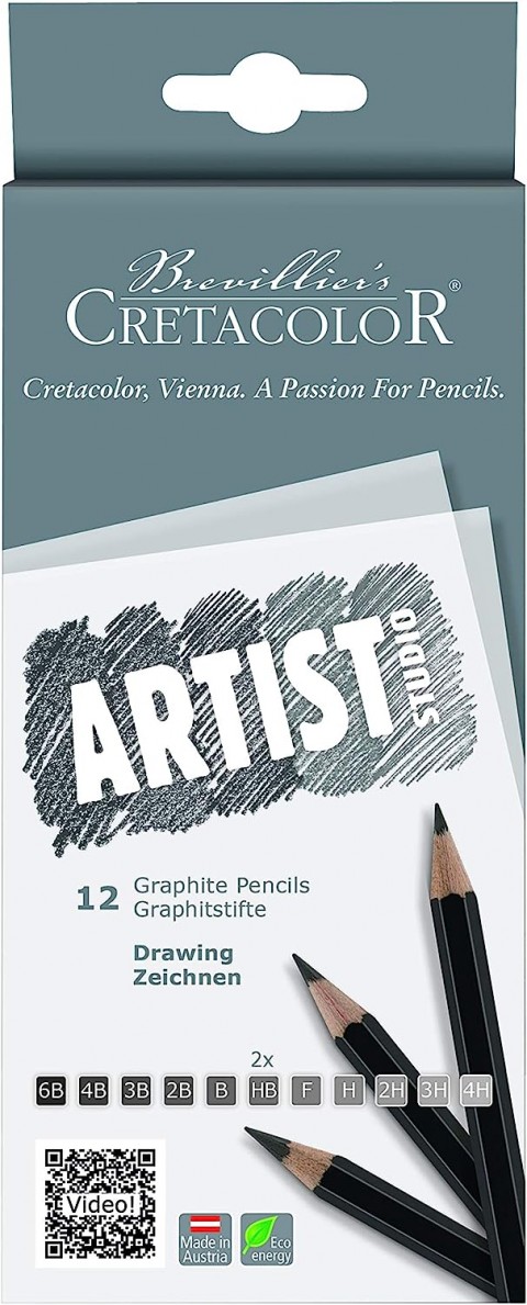 Cretacolor Artist Studio 12'li Dereceli Kalem Seti  Karton Kutu / 14112