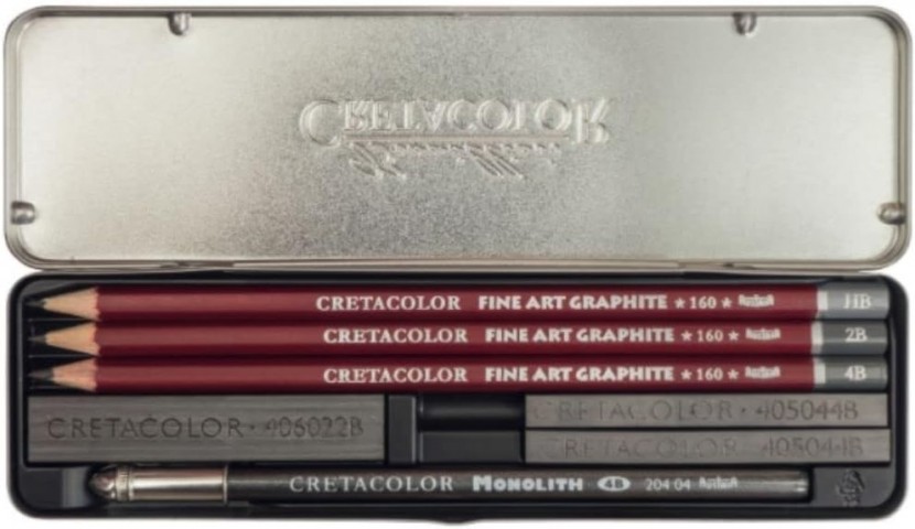 Cretacolor Graphite Eskiz Seti 9'lu Metal Kutu / 16029