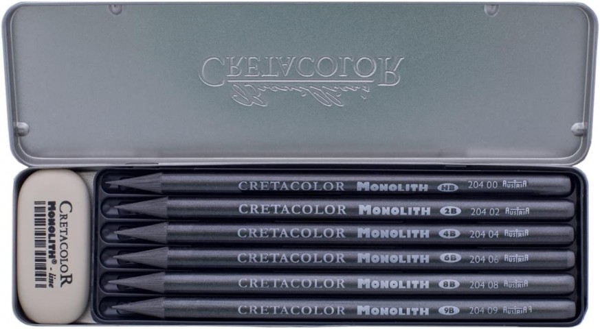 Cretacolor Monolith Graphite Ağaçsız Eskiz Çizim Kalemi Seti 7'li Metal Kutu / 20426 Cretacolor Monolith Graphite Ağaçsız Eskiz Çizim Kalemi Seti 7'li Metal Kutu / 20426