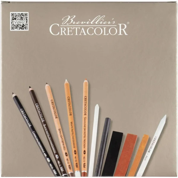 Cretacolor Passion Box Drawing Set Premium Eskiz Çizim Seti 25'li Ahşap Kutu / 40041