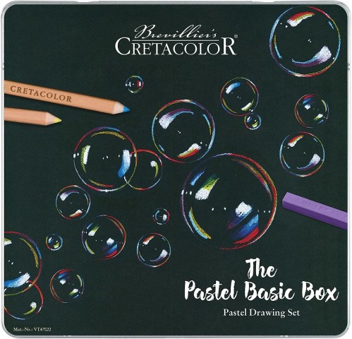 Cretacolor Pastel Basic Box Soft Pastel Çizim Başlangıç Seti 27'li Metal Kutu / 40046