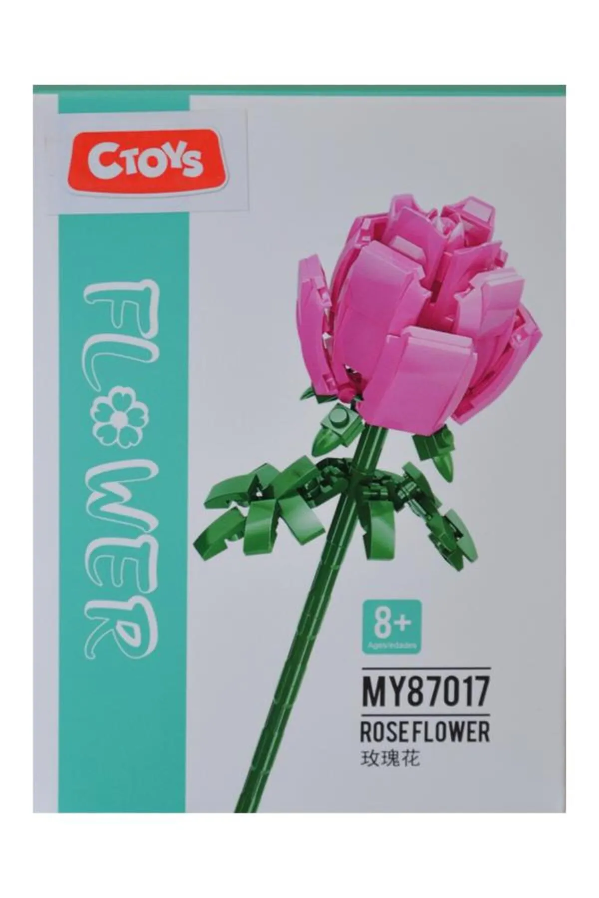 Ctoys Rose Flower Block Pembe Gül Lego / MY87017