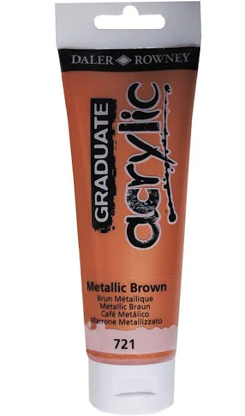 Daler Rowney Graduate Akrilik Boya Graduate Acrylıc 120Ml Metallic Brown