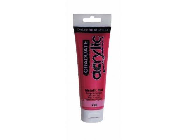 Daler Rowney Graduate Akrilik Boya Graduate Acrylıc 120Ml Metallıc Red