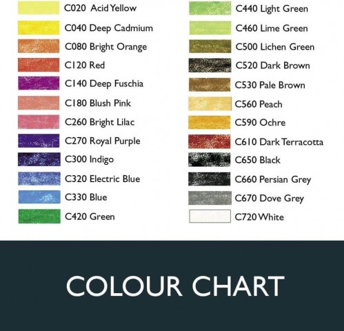 Derwent Coloursoft 24'lü Kuru Boya Kalem Seti / 0701027