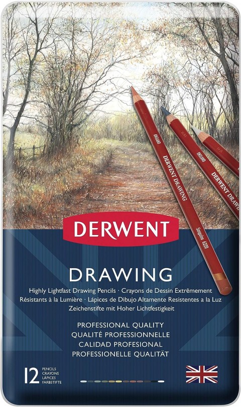 Derwent Drawing 12'li Yağlı Çizim Kalemi / 0700671