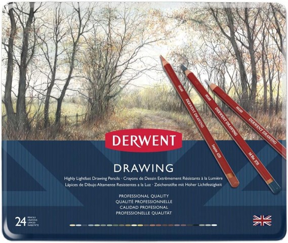 Derwent Drawing 24'lü Yağlı Çizim Kalemi / 0700671