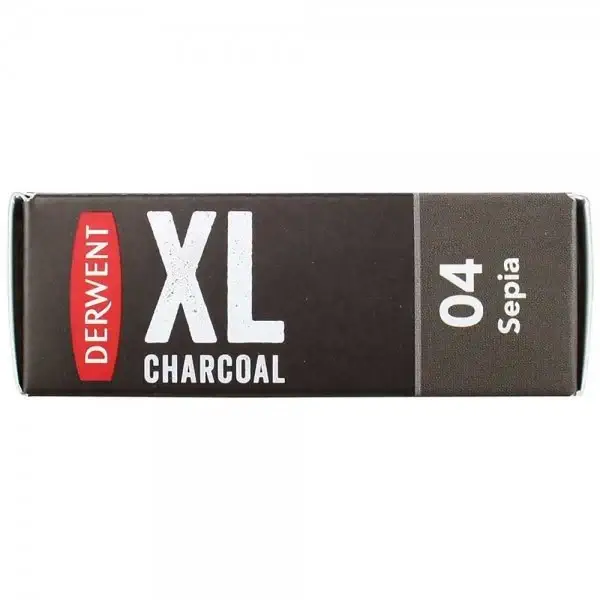 Derwent XL Charcoal Kömür Füzen Blok Sepia (No:04)