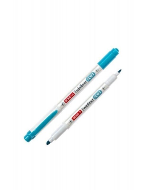 Dong-A Twinliner Soft Fosforlu Kalem Duman Mavi / No.49